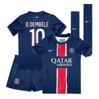 Paris Saint-Germain Ousmane Dembele #10 Heimtrikotsatz Kinder 2024-25 Kurzarm (+ Kurze Hosen)